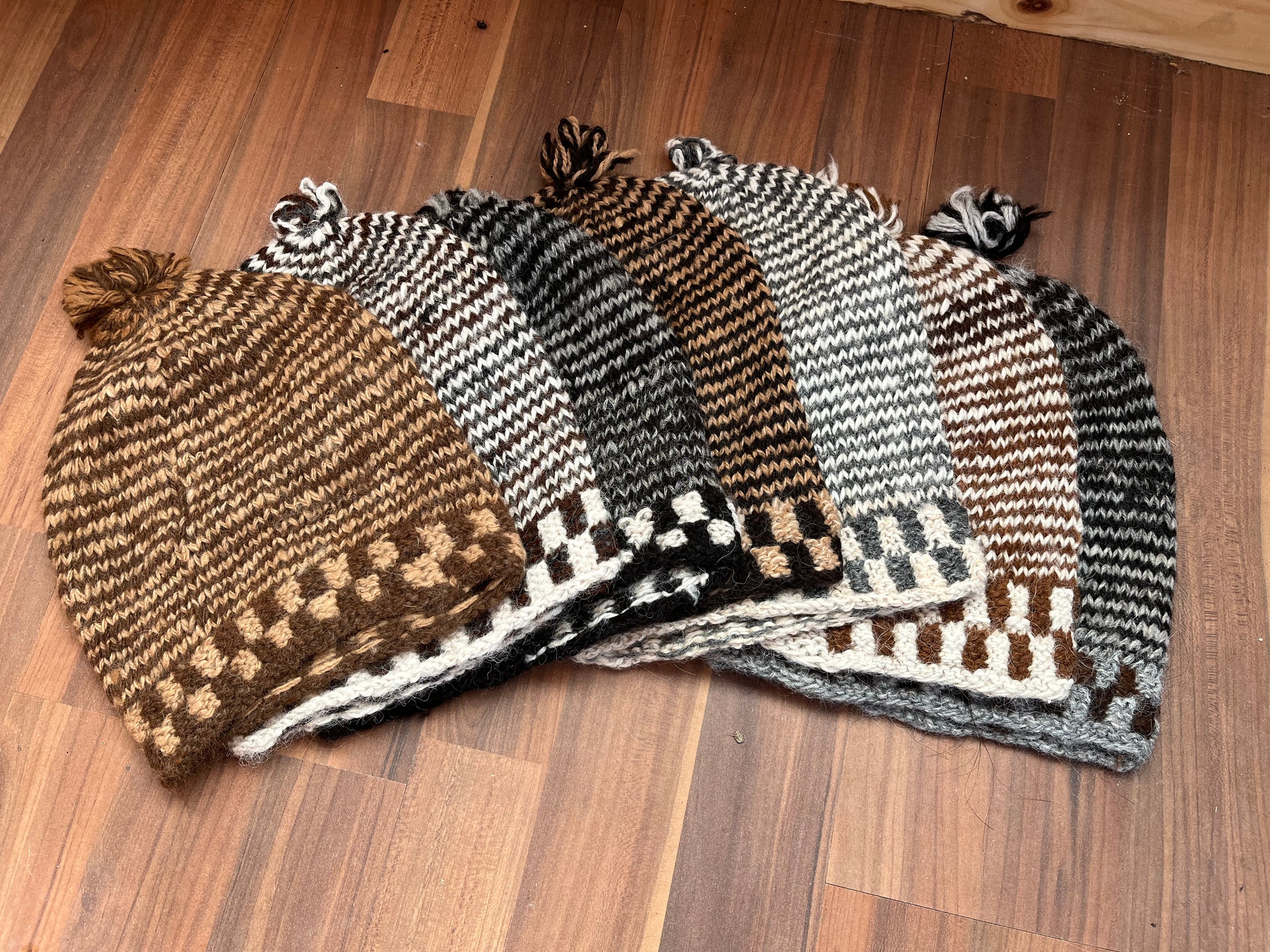 Handmade and dyed 100% alpaca beanie Handmade Alpaca Beanies – Cape County Alpacas main image 2